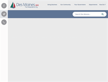 Tablet Screenshot of desmoineswa.gov